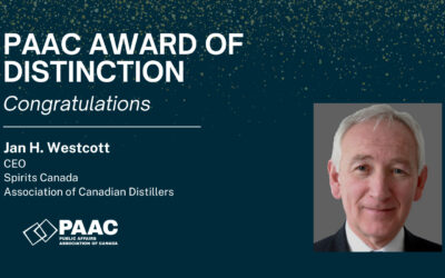 Jan Westcott receives Award of Distinction at PAAC Annual Conference