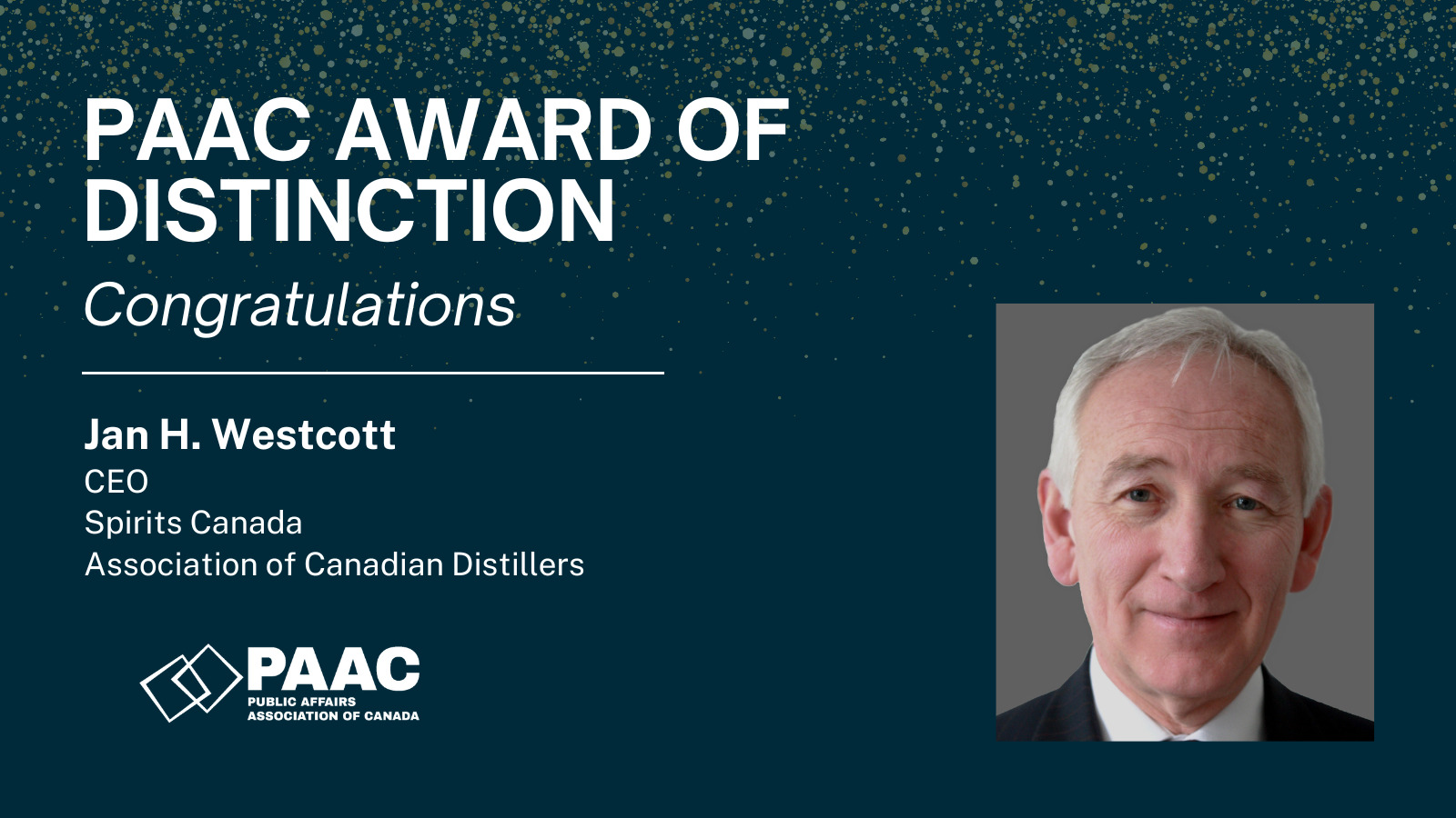 Jan Westcott receives Award of Distinction at PAAC Annual ...